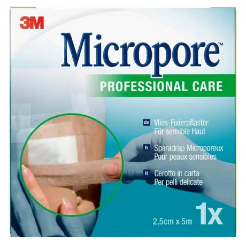 Micropore Surgical Tape 3M Brown Roll 5mx25mm