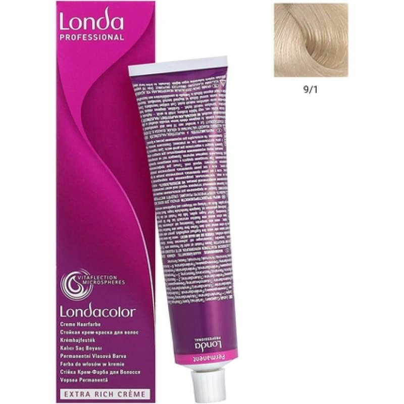 Londa Professional Extra Rich Cream Permanent Hair Color with Vitaflection Microspheres 9/1 0.15kg