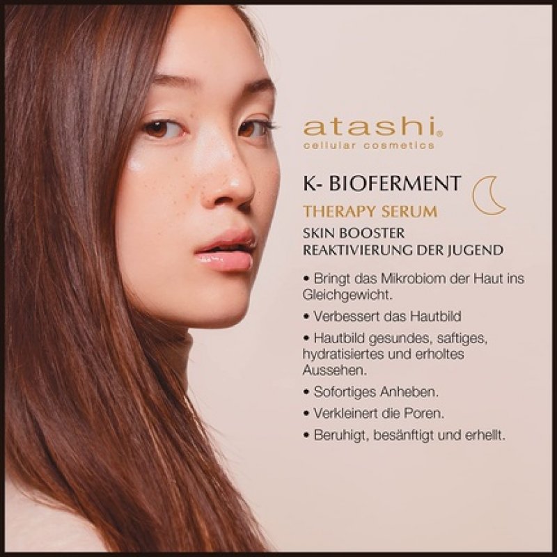 Atashi K-Bioferment Therapy Luxury Serum Skin Booster Anti-Ageing Revitalizing Regenerating Face Serum 30ml