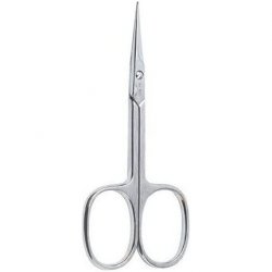 BETER Straight Chrome Manicure Scissors 9.3cm Black