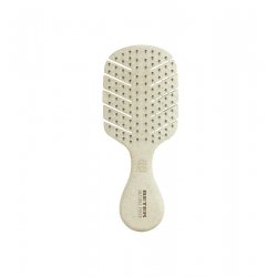 Detangling Mini Natural Fiber Beige Brush