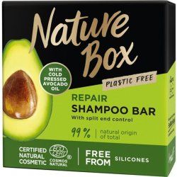 Nature Box Shampoo Bar with Cold Pressed Avocado Oil for Repair and Split End Control 85g