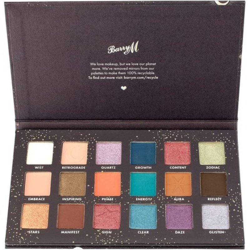 Barry M In The Stars Eyeshadow Palette 18 Pan Palette with 18 Matte and Shimmer Shades