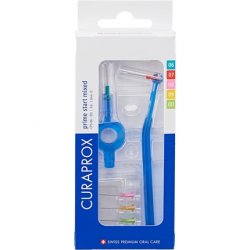 Curaprox Interdental Brushes CPS Prime Plus Mix Set 0.6-1.1mm Diameter 2.2-5mm Effectiveness 5 Brushes and Holder UHS