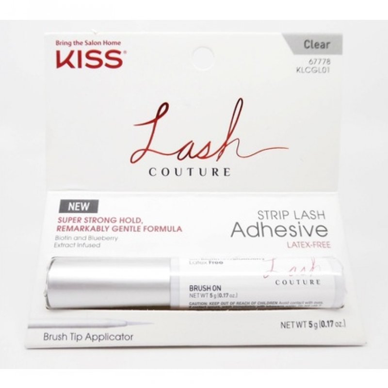 KISS Lash Couture Strip Lash Adhesive for False Eyelashes Clear 0.17oz/5g