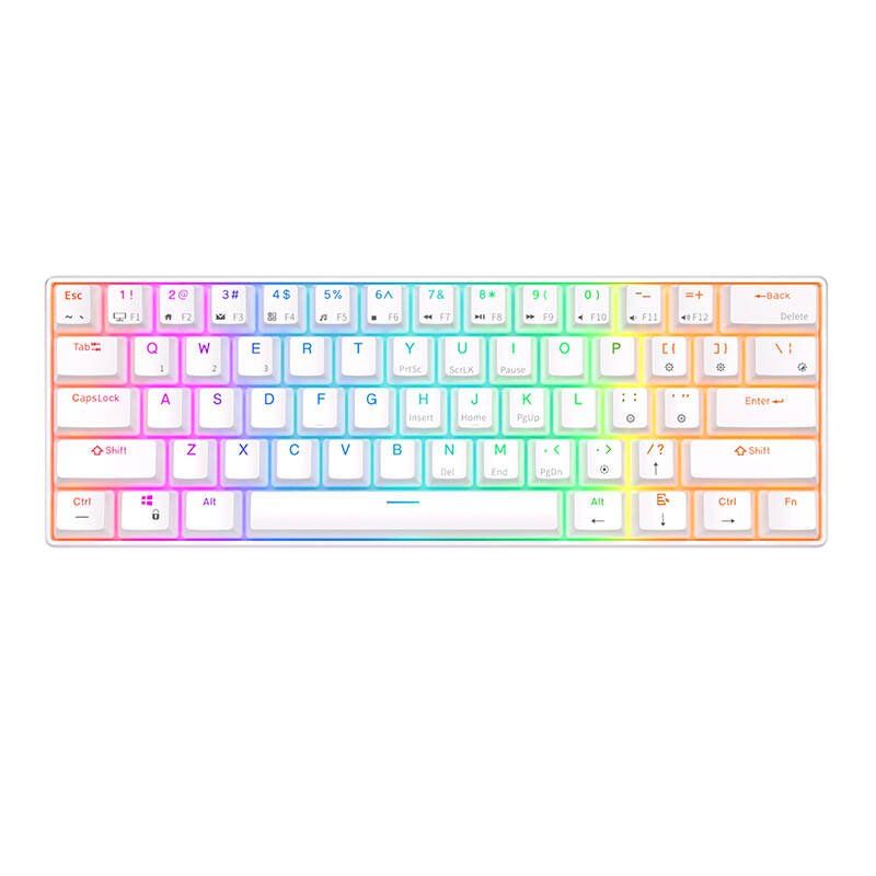 STOCK1 - Mechanical keyboard Royal Kludge RK61 RGB, red switch (white)