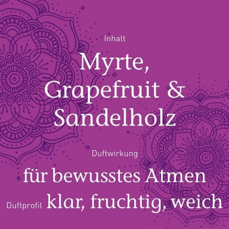 PRIMAVERA Yoga Flow Aromatherapy Essential Oil Blend 5ml - Myrtle, Grapefruit, and Sandalwood - Vegan