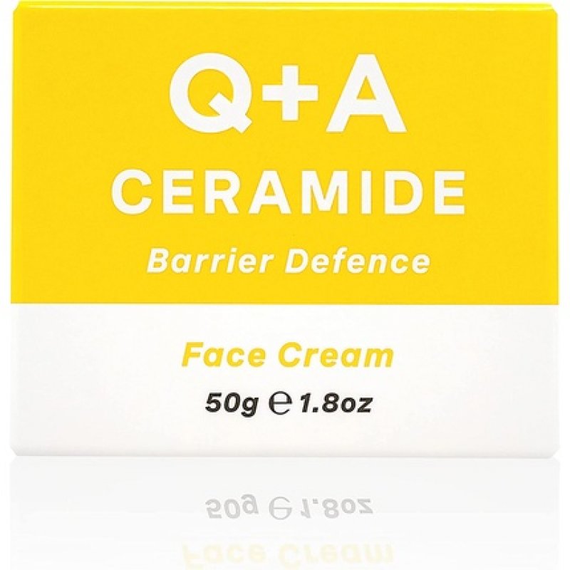 Q A Ceramide Barrier Defence Face Cream with Cinamides, Pro Vitamin-E, and Squalane 50g
