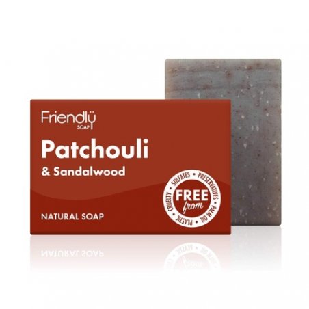 Friendly Soap Natural Patchouli and Sandalwood Soap 95g