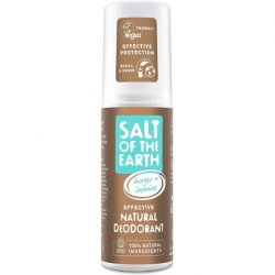 Salt of the Earth Natural Deodorant Spray Vegan Long Lasting Protection Refillable Leaping Bunny Approved Cloudy Ginger