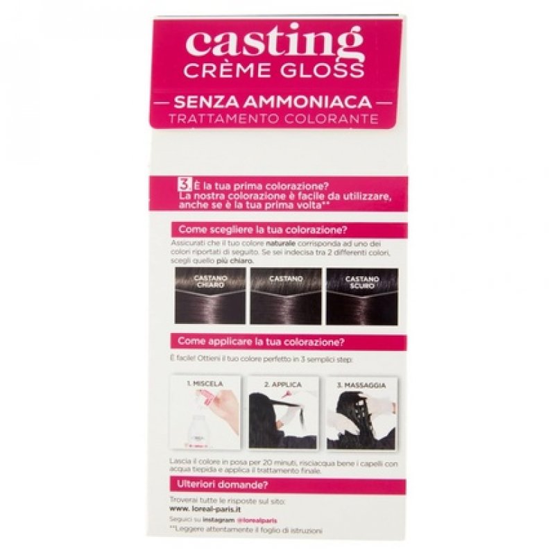 L'oreal Casting Creme Gloss Coloring Treatment 3102 Cool Dark Brown