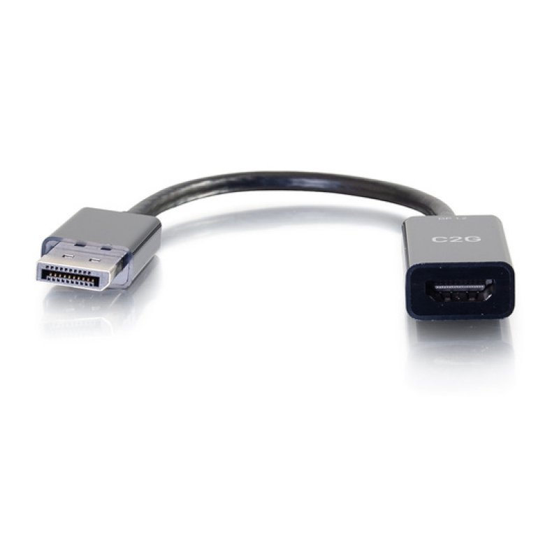 C2G 20 cm Convertisseur adaptateur passif DisplayPort™ mâle vers HDMI femelle - 4K 30 Hz