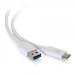 10ft USB M C TO A M 3.2 GEN1 3A WH 3M