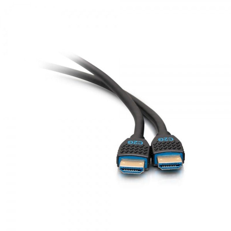 C2G Câble HDMI ultra flexible, haut débit, série de performance de 1,8 m - 4K 60 Hz encastrable dans le mur,