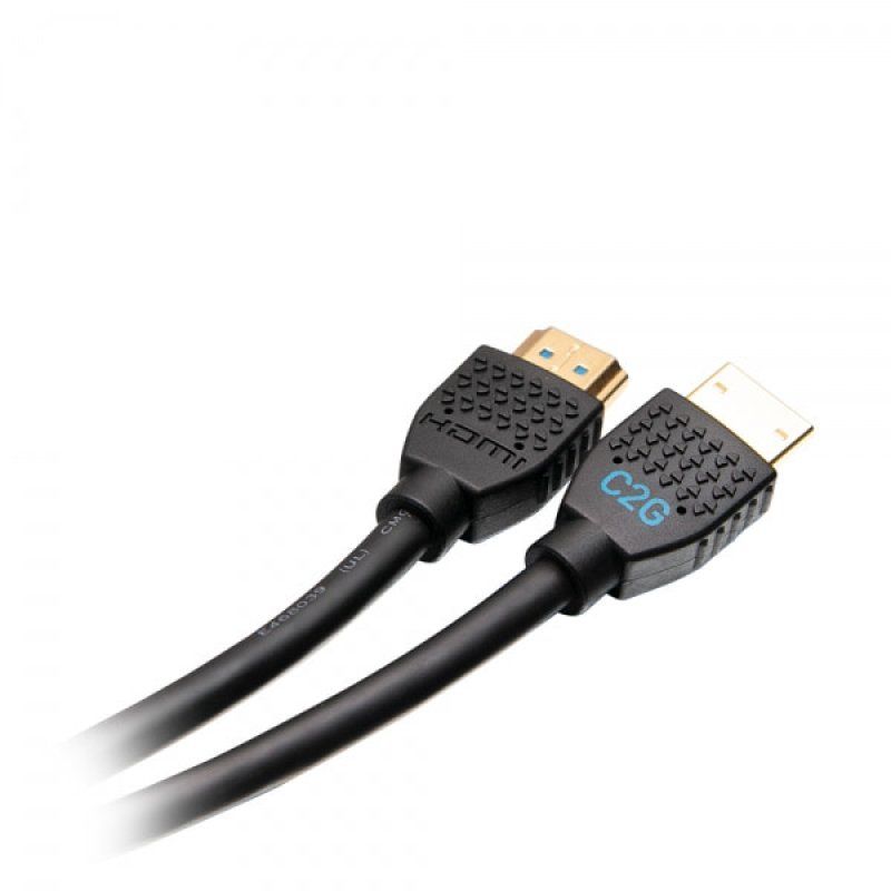 C2G Câble HDMI ultra flexible, haut débit, série de performance de 1,8 m - 4K 60 Hz encastrable dans le mur,