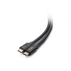 C2G 2.5ft (0.8m) Thunderbolt™ 4 USB-C Cable (40Gbps)