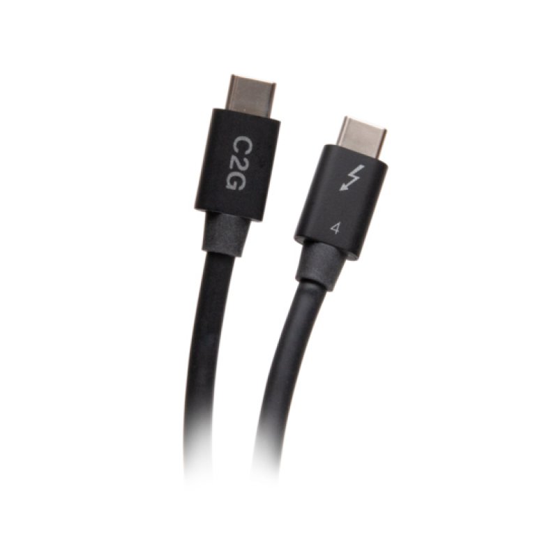 C2G 2.5ft (0.8m) Thunderbolt™ 4 USB-C Cable (40Gbps)