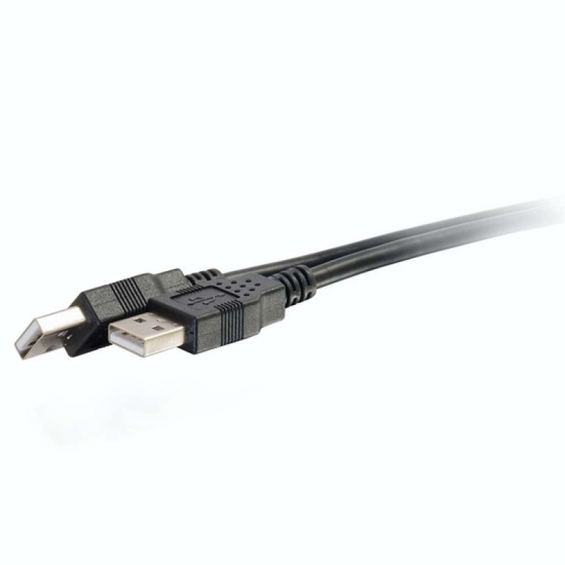 1m USB 2.0 A MALE/A MALE CBL BLK