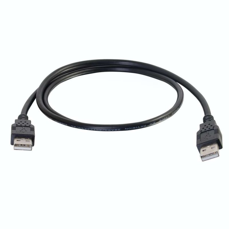 1m USB 2.0 A MALE/A MALE CBL BLK