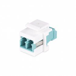 StarTech.com LC to LC Coupler, LC Fiber Coupler, LC/UPC Keystone Jack, Duplex Fiber Optic LC Keystone Coupler for Patch