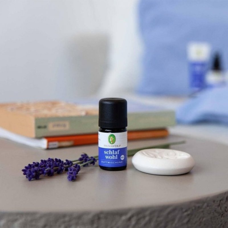 PRIMAVERA Schlafwohl Organic Fragrance Blend 5ml - Bath Additive with Lavender, Vanilla, and Neroli - Aromatherapy,