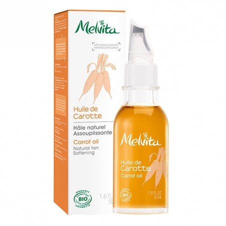 Melvita Organic Carrot Oil Provides Healthy Look 100% Natural Certified Organic Made in France 50ml Bottle