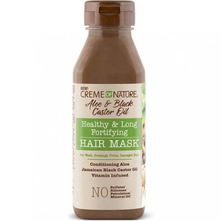 Creme of Nature Aloe & Black Castor Oil Healthy & Long Fortifying Hair Mask 12oz 355ml