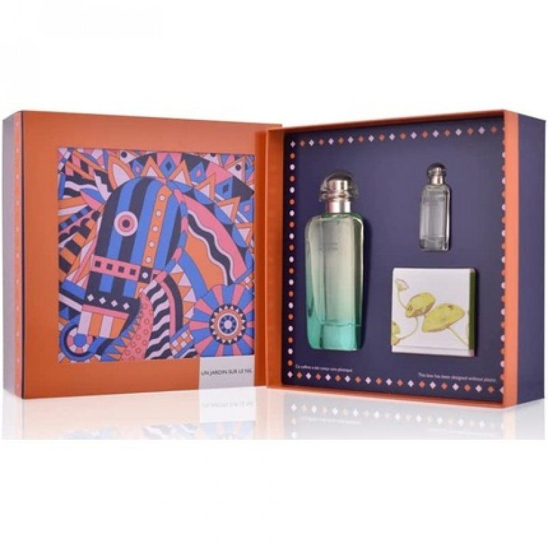 Hermès Un Jardin Sur Le Nil Gift Set - 100ml Eau De Toilette 7.5ml Eau De Toilette 50g Soap