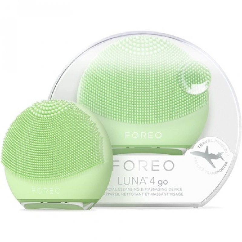 FOREO Luna 4 go Facial Cleansing Brush & Firming Face Massager Premium Face Brush Pistachio