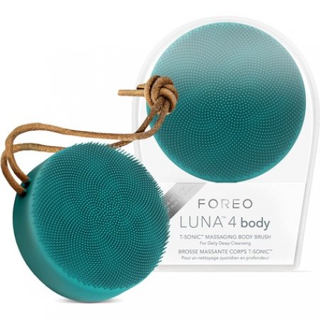 FOREO LUNA 4 Body Evergreen Massage Body Brush Exfoliating Scrubber 100% Waterproof USB-Rechargeable