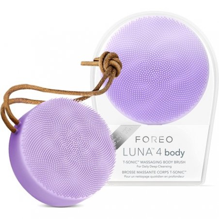 FOREO LUNA 4 Body Lavender Massage Body Brush Exfoliating Scrubber 100% Waterproof USB-Rechargeable