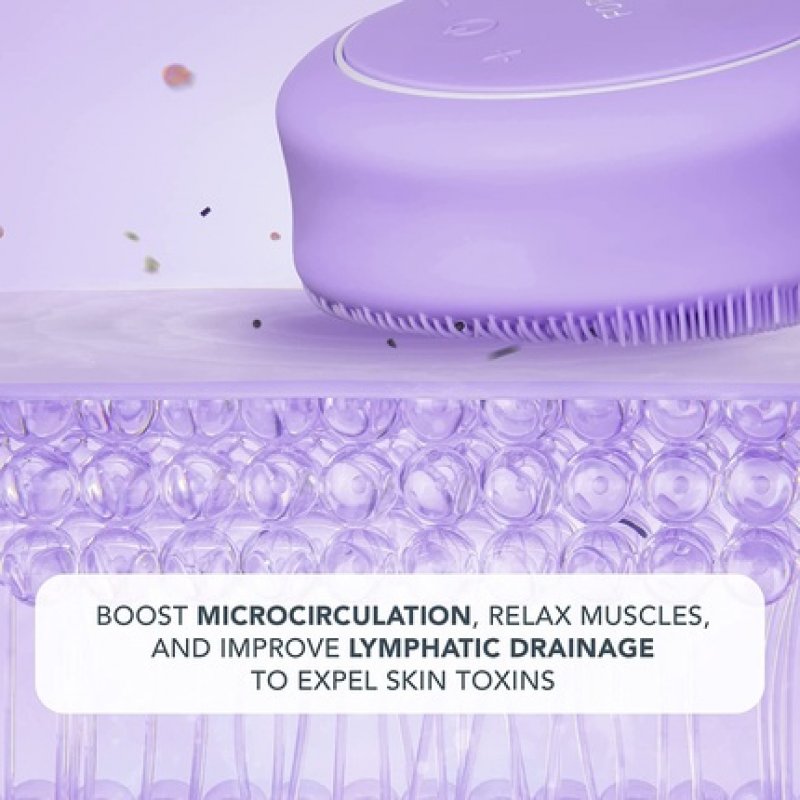 FOREO LUNA 4 Body Lavender Massage Body Brush Exfoliating Scrubber 100% Waterproof USB-Rechargeable