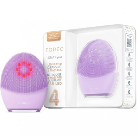 FOREO Luna 4 Plus Facial Cleansing Brush with NIR and LED Red Mask for Deep Cleansing and Firming - Antiaging Face