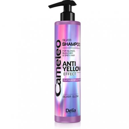 Cameleo Silver Shampoo No Yellow Effect for Blonde, Grey, Bleached Hair 250ml