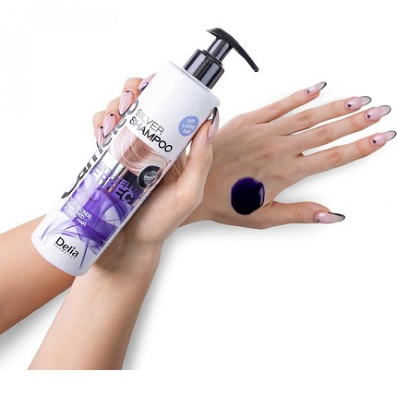 Cameleo Silver Shampoo No Yellow Effect for Blonde, Grey, Bleached Hair 250ml