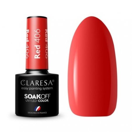 Claresa 406 Red UV Nail Polish 5ml