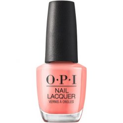 OPI Nail Lacquer Vibrant Crème Finish Orange Nail Polish 0.5 fl oz, Flex On The Beach