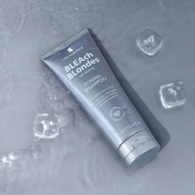 Lee Stafford Bleach Blondes Ice White Silver Toning Shampoo for Blonde Hair