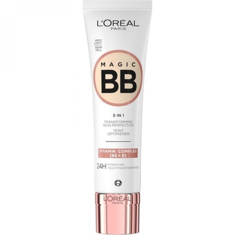 L'Oréal Paris BB Crème C'est Magic 5-in-1 Moisturising Tint Cream 24H For All Skin Types Light and Natural Coverage