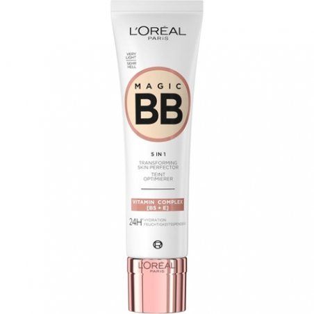 L'Oréal Paris BB Crème C'est Magic 5-in-1 Moisturising Tint Cream 24H For All Skin Types Light and Natural Coverage