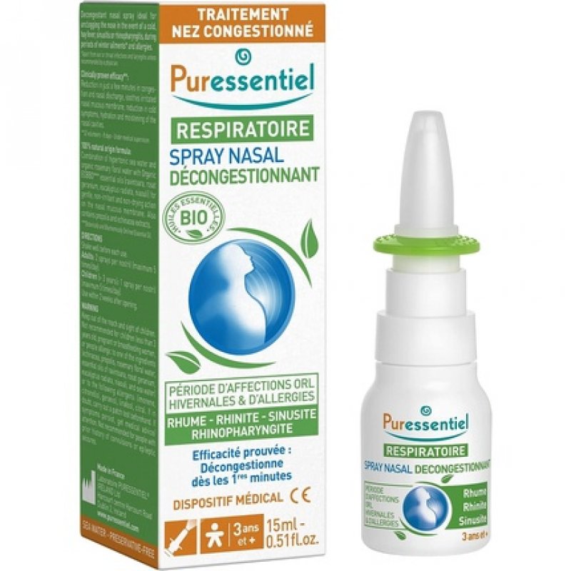 Puressentiel Respiratory Bio Hypertonic Nasal Spray 15ml
