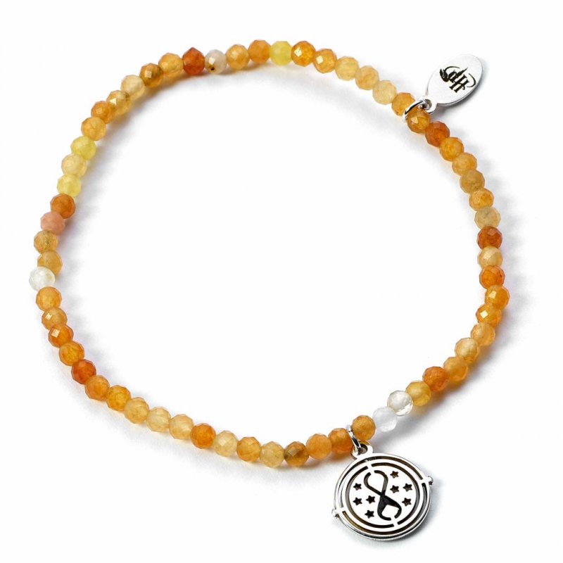 HARRY POTTER - Retourneur de Temps -Charme en Argent & Bracelet Perles