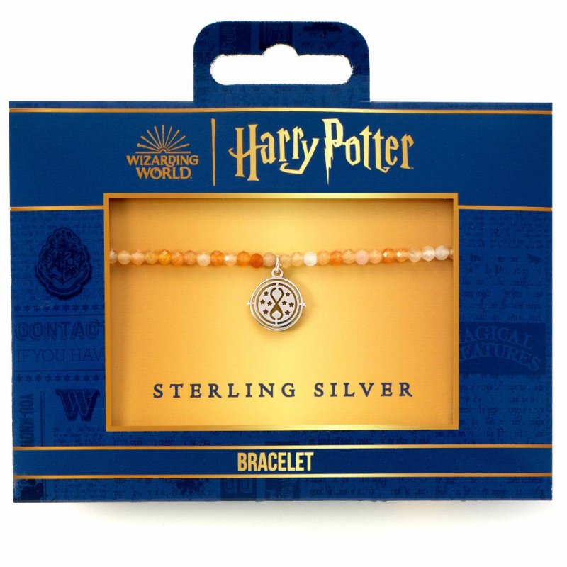 HARRY POTTER - Retourneur de Temps -Charme en Argent & Bracelet Perles