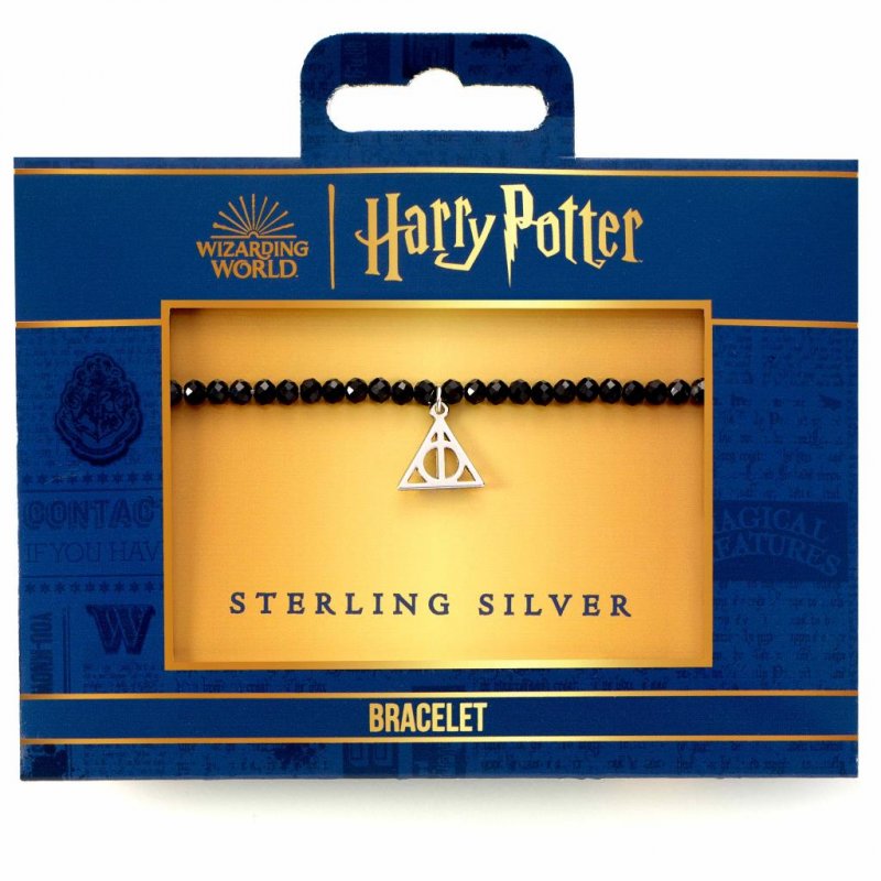 HARRY POTTER - Reliques de la Mort -Charme en Argent & Bracelet Perles