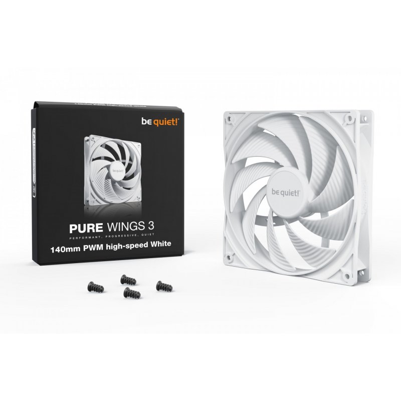 be quiet! Pure Wings 3 140mm PWM high-speed White Computer case Fan 14 cm 1 pc(s)