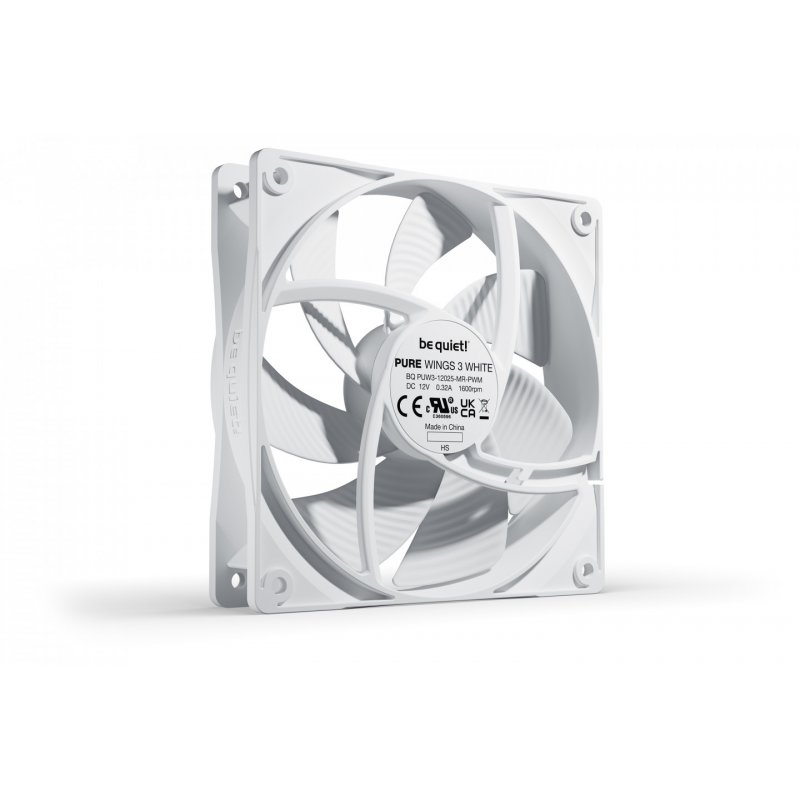 be quiet! Pure Wings 3 120mm PWM White Computer case Fan 12 cm 1 pc(s)