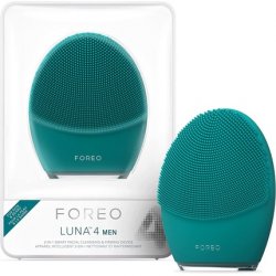FOREO Luna 4 Men Facial Cleansing Brush for Skin and Beard Firming Face Massager Anti-Aging Enhances Absorption of Skin