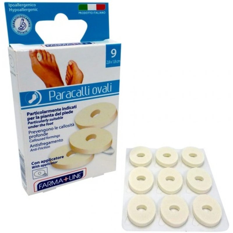 CASAPIU' SRL Bumper with Farmaline Oval Protective Caps with Pharmaline Applicator PARACALLI OVALI Con APPLICATORE