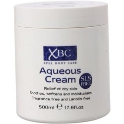 XBC SLS Free Aqueous Body Cream Dry Skin Moisturizer Cream 500ml