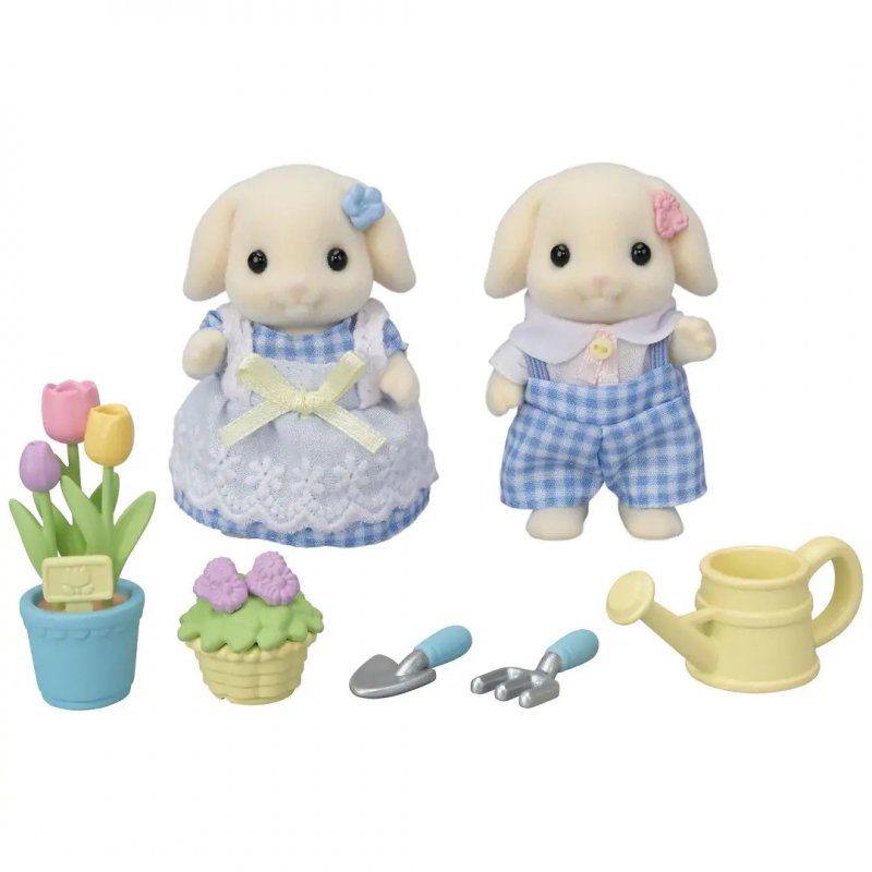 Sylvanian Families Le frère et la sœur Lapin Bélier